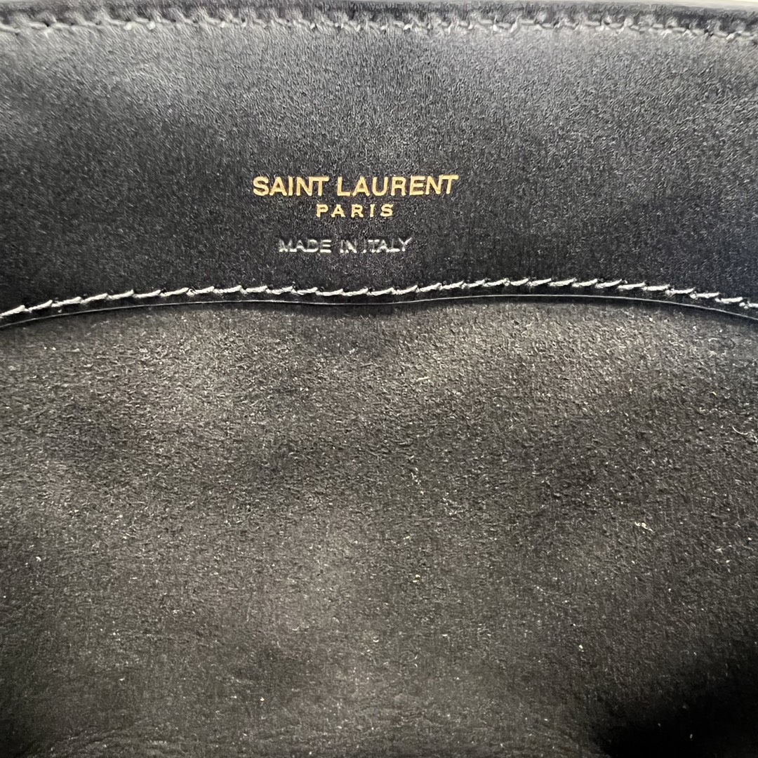 Saint Laurent LE 37 Mini Smooth Calfskin Shoulder Bag Handbag Black 765870